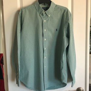Blue and Green Plaid Ralph Lauren Button Down